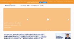 Desktop Screenshot of gelfertmarketing.de